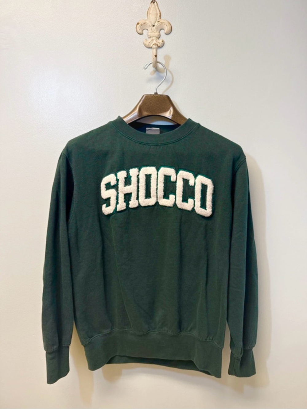Shocco springs camp sweatshirt small Green